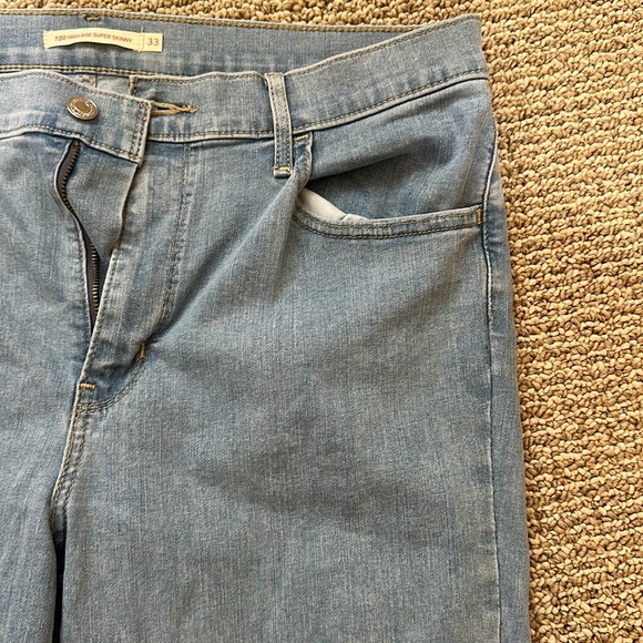 High Rise Super Skinny Levi Jeans - Picture 5 of 7